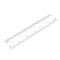 4 Pieces Clear Plastic Math Geometry Tool Ruler Set Includes 6-Inch Straight Ruler & 2pcs Triangle Ruler