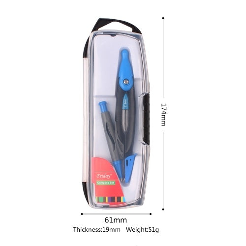 Drawing Compass Drafting Tools with Refill for Student Math Geometry