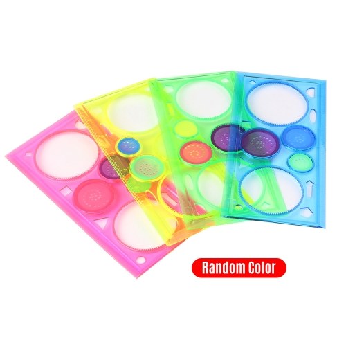 Plastic Geometric Ruler Circle Puzzle Template Magic Spiral