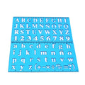 Plastic Drawing Ruler Alphabet & Number Hollow