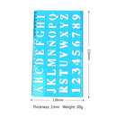 Plastic Drawing Ruler Alphabet & Number Hollow