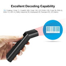 Aibecy 3-in-1 Barcode Scanner Handheld 1D Bar Code Reader Support BT & 2.4G Wireless & USB Wired Connection with Charging & Scanning Base Compatible with Windows Android Mac iOS for Supermarket Logistics Warehouse Mobile Payment