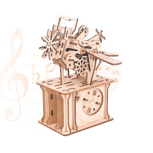 3D Wooden Puzzle Music Box