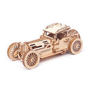 3D Wooden Puzzle Vintage Car Support Top Cover Modification Mechanical Model Kits