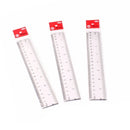 1pc 20cm/8 Inch Plastic Transparent Ruler Simple Straight Ruler Measuring Tool