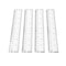 1pc 20cm/8 Inch Plastic Transparent Ruler Simple Straight Ruler Measuring Tool