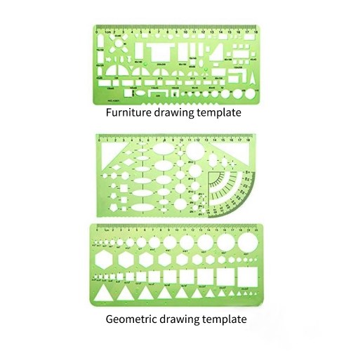 6 Pieces Drawing Templates Building Formwork