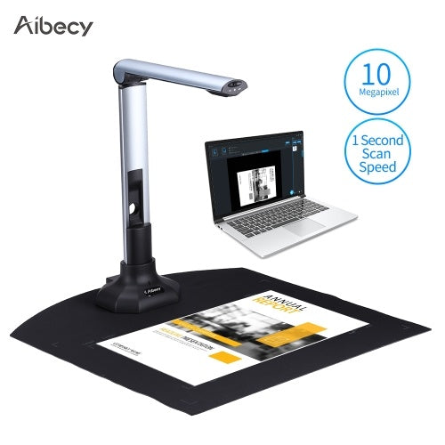 Aibecy BK52 Portable Book & Document Camera Scanner Capture Size A3 HD 10 Mega-pixels USB 2.0 High Speed Scanner