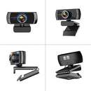 1080P HD Streaming Webcam USB Computer Video Camera 2 Megapixels 100° Wide Viewing Manual Focus