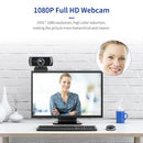 1080P HD Streaming Webcam USB Computer Video Camera 2 Megapixels 100° Wide Viewing Manual Focus