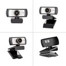 1080P HD Streaming Webcam USB Computer Video Camera 2 Megapixels 120° Wide Viewing Manual Focus