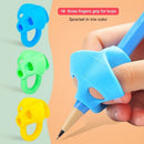 Silicone Pencil Grips for Kids Handwriting Posture Correction Finger Grip Pen Writing Aid Grips for Children Preschoolers (3pcs)