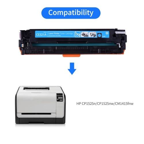 Aibecy Compatible Toner Cartridge Replacement Compatible with HP CP1525n/CP1525nw/CM1415fnw(Black, 1-Pack)