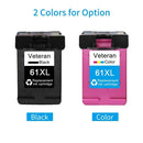 61XL Remanufactured Ink Cartridge Replacement for HP 61XL Large Capacity Compatible with HP Deskjet 2620 1000 1050 2000 2050 Printer, 1 Pack