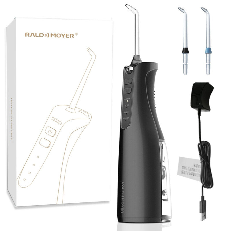 Oral Irrigator Dental Cleaning Water Jet - Black