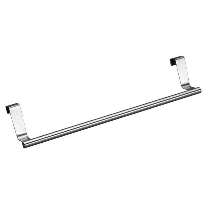 Over Door High Quality Bathroom Towel Holder - Silver