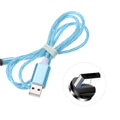 1M LEDs Data Cable Lighting Multifunctional Dust Plug Design Mobile Phone Charging Cable