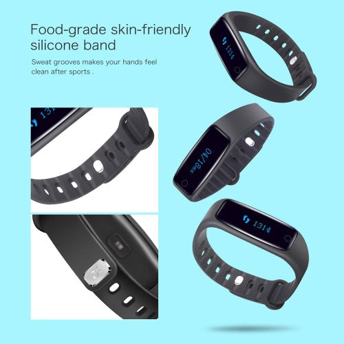 Telcast H30 Heart Rate Smart BT Sport Watch Wristband Bracelet Fitness Tracker 0.86" OLED Call Notification Pedometer Alarm Anti-lost Sleep Monitor Smart Wake-up for iPhone 6 6S 6 Plus 6S Plus 7 Plus Samsung S6 S7 edge Android 4.4 iOS 7.0 or above