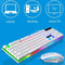 LED Rainbow Color Backlight Adjustable Gaming USB Wired Practical Keyboard Mouse Set