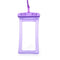 PVC Float Airbag Waterproof Swimming Bag Mobile Phone Cover Dry Pouch Universal Diving Drifting Bags Purple