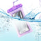 PVC Float Airbag Waterproof Swimming Bag Mobile Phone Cover Dry Pouch Universal Diving Drifting Bags Purple