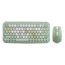 Cordless Mechanical Keyboard Mouse Round Cap Keyboard Office Desktop Keyboard and Mouse Set