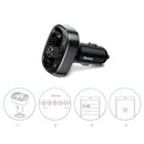 Baseus S-09 T Cat head BT MP3 Car Charger Dual USB Car Phone Charger 3.4A Handsfree Call Car Charger Dual USB Port TF Card Car Charger Compatible for IOS Android