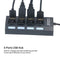 4-Ports USB Hub 480Mbps High Speed Data Transfer USB 2.0 Charging Splitter