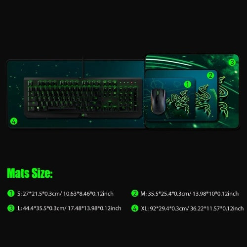 Razer Goliathus Series Mouse Pad Computer Professional Game Desk Mousepad Keyboard Mat for Warcraft Dota LOL Razer Goliathus Extended Chroma - Mercury White 36.22*11.57in