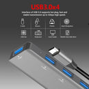 4 Ports USB Hub Type C to 4 * USB 3.0 HUB Adapter Converter Splitter for PC Laptop Mobile Phone