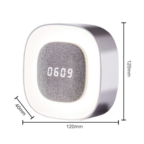 Midea Alarm Clock Night Light Table Calendar Digital LCD Display Clock USB Charging Portable Clock Home Decor 4000K 1500mAh