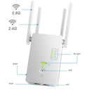 AC1200 Mbps Wireless Access Point Long Range Extender WiFi Repeater