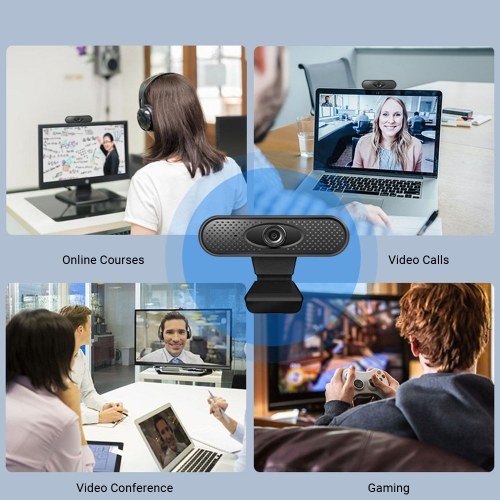 USB Webcam HD 1080p Drive-Free Computer Video Camera