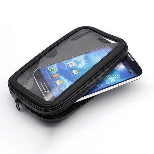 Bike Phone Bag Waterproof Bicycle Front Frame Beam Handlebar Storage Bag