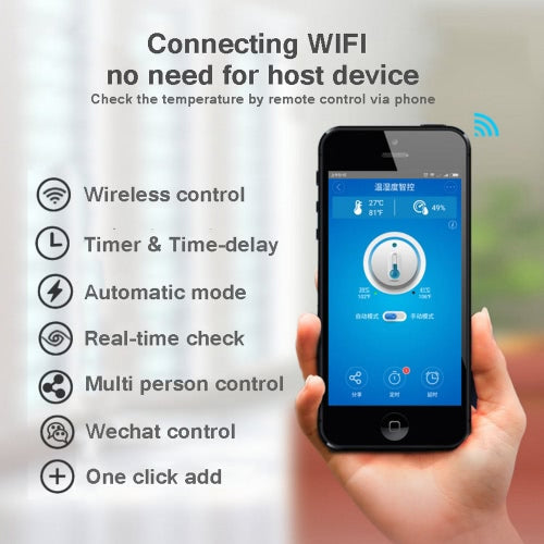 Sonoff TH10 WiFi Smart Switch Remote Controller Smartphone Temperature and Humidity Sensor for Smart Home