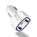 Quick Car Charger With 2 USB Ports Type-C