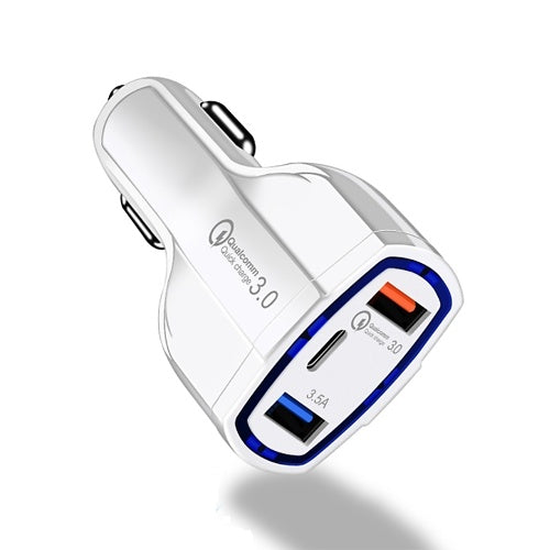 Quick Car Charger With 2 USB Ports Type-C