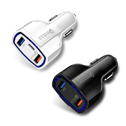 Quick Car Charger With 2 USB Ports Type-C