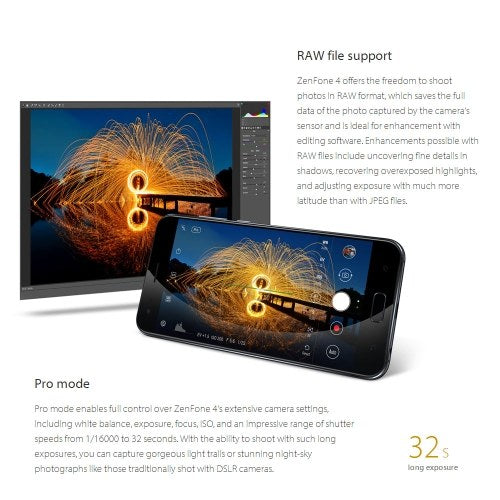 Global Version ASUS ZenFone 4 (ZE554KL) NFC Mobile Phone