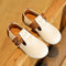 Patchwork Leather Shoes - White