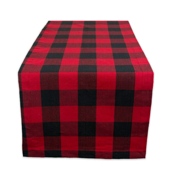 Plaid Simple Cotton High Quality Dining Tablecloth - Red