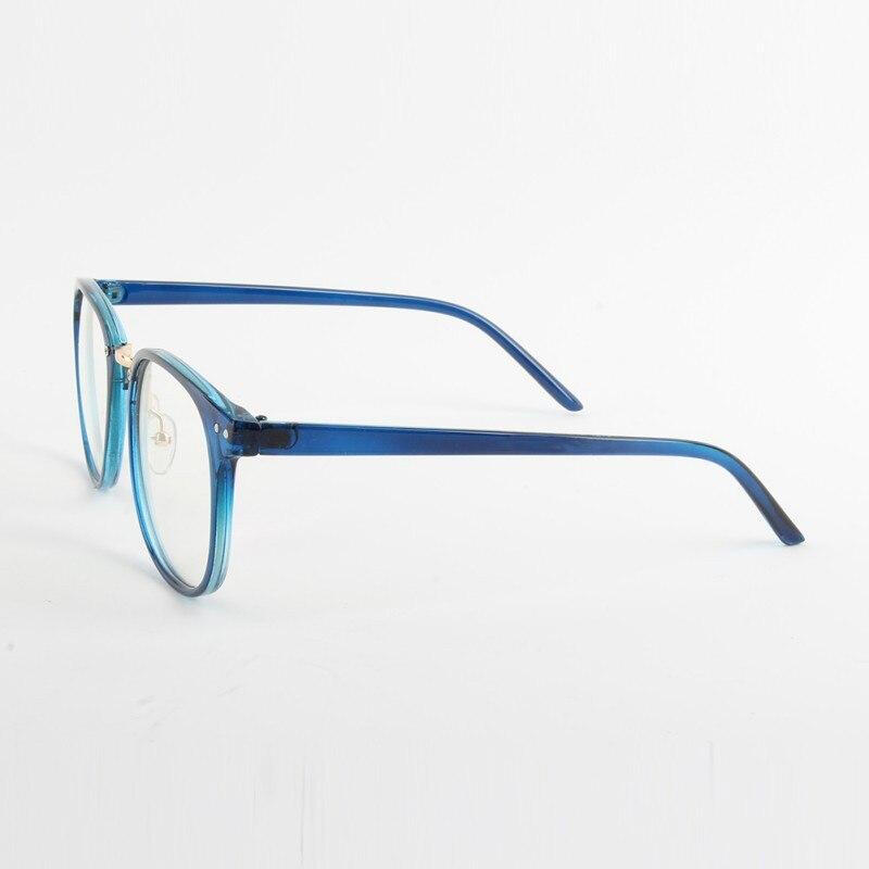 Plain Glass Spectacle Silicone Frame Optical Eyeglasses - Blue