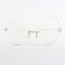 Plain Glass Spectacle Silicone Frame Optical Eyeglasses - Transparent