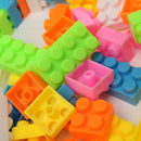 Plastic Building Blocks Bricks - Rainbow