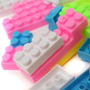 Plastic Building Blocks Bricks - Rainbow