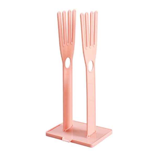 Plastic High Quality Drying Gloves Rack - Pink