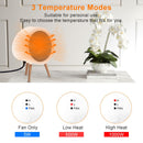 Portable Ceramic Heater Fan - White