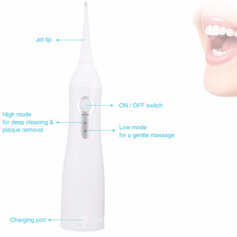 Portable Electric Tooth Punch Irrigator - White