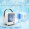 Portable LED Air Conditioner Cooling Fan - White