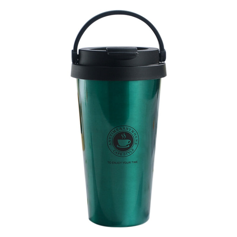 Portable Premium Coffee Thermos - Blue Green